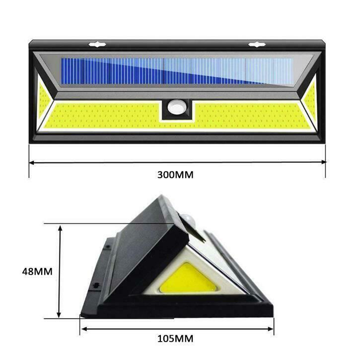 180 COB LED PIR Motion Sensor Solar Power Wall Light Outdoor Waterproof 1000LM