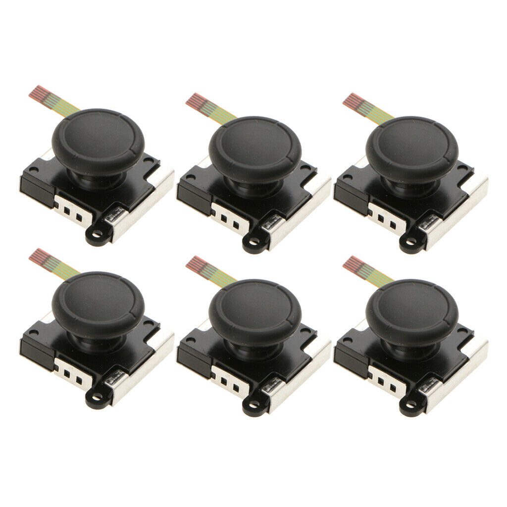 6X Replacement L/R Analog Joystick Rocker Stick Unit for NS Controller Joy-con