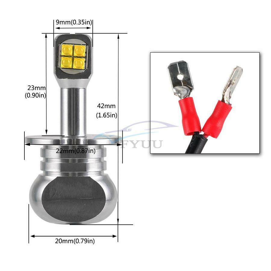Pair 8W 1500LM 360°Beam DRL Driving Lamp LED Fog Bulbs For SUV Pickup Truck ATV
