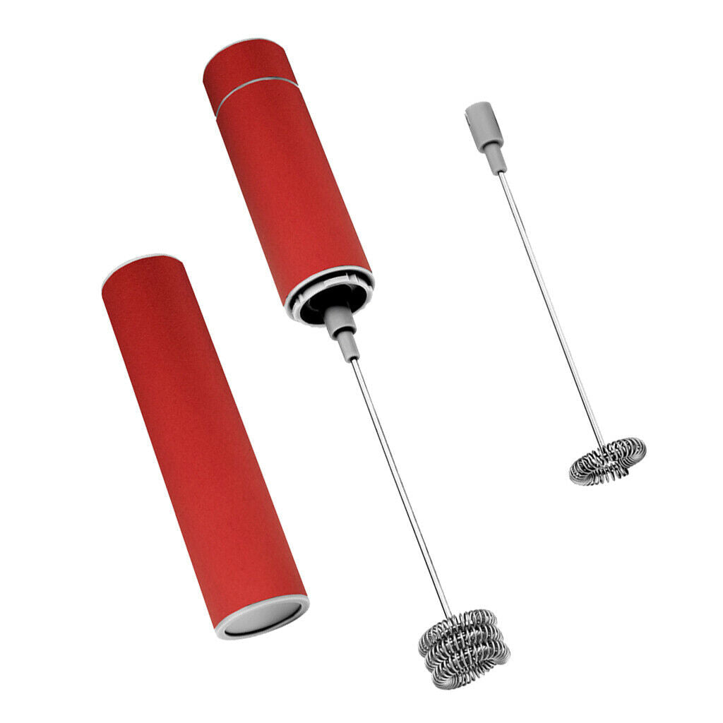 Stainless Electric Milk Frother Foamer Eggs Whisk Mixer Coffee Stirrer
