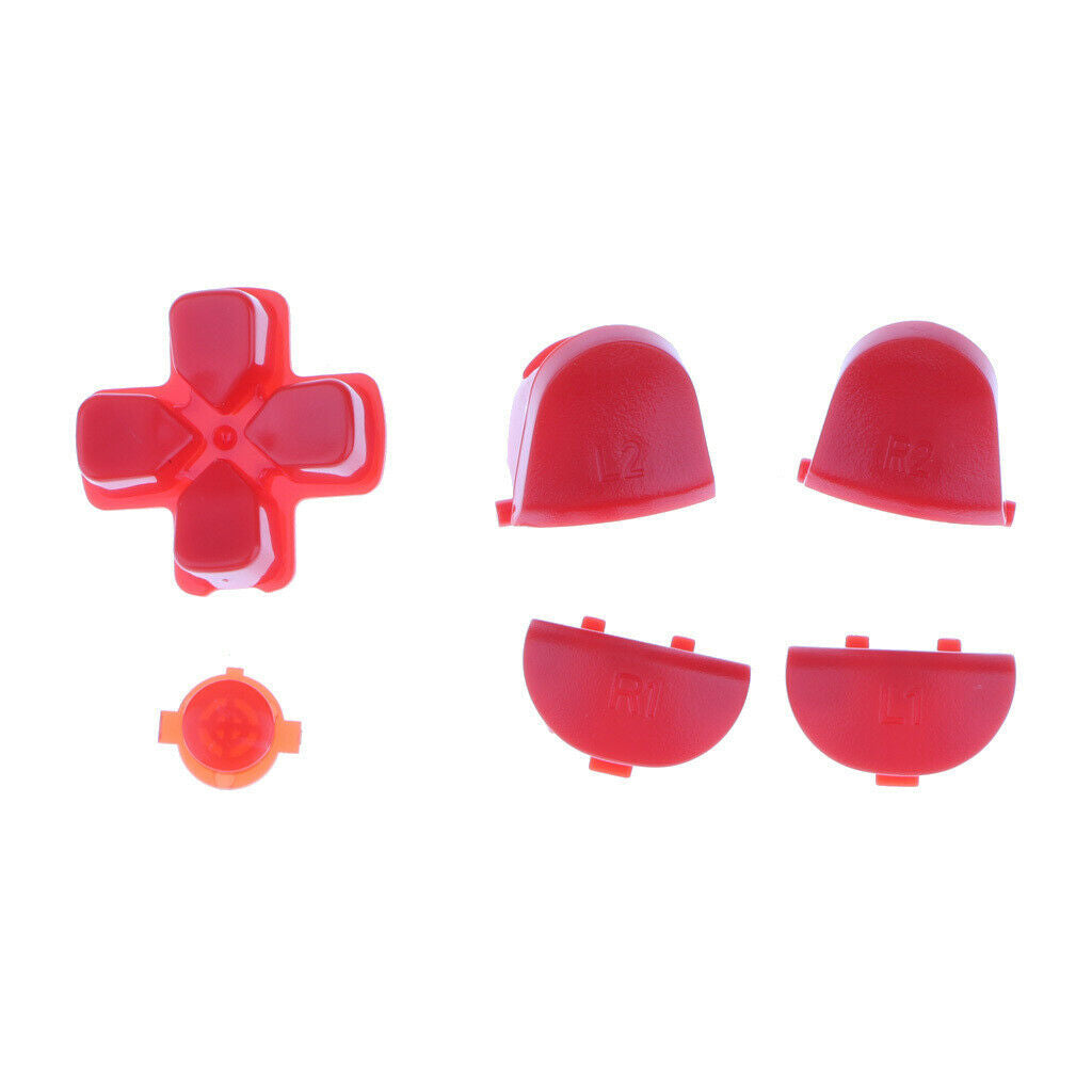 MagiDeal Replacement Buttons Joystick Thumbstick for Sony PS4 Controller Red