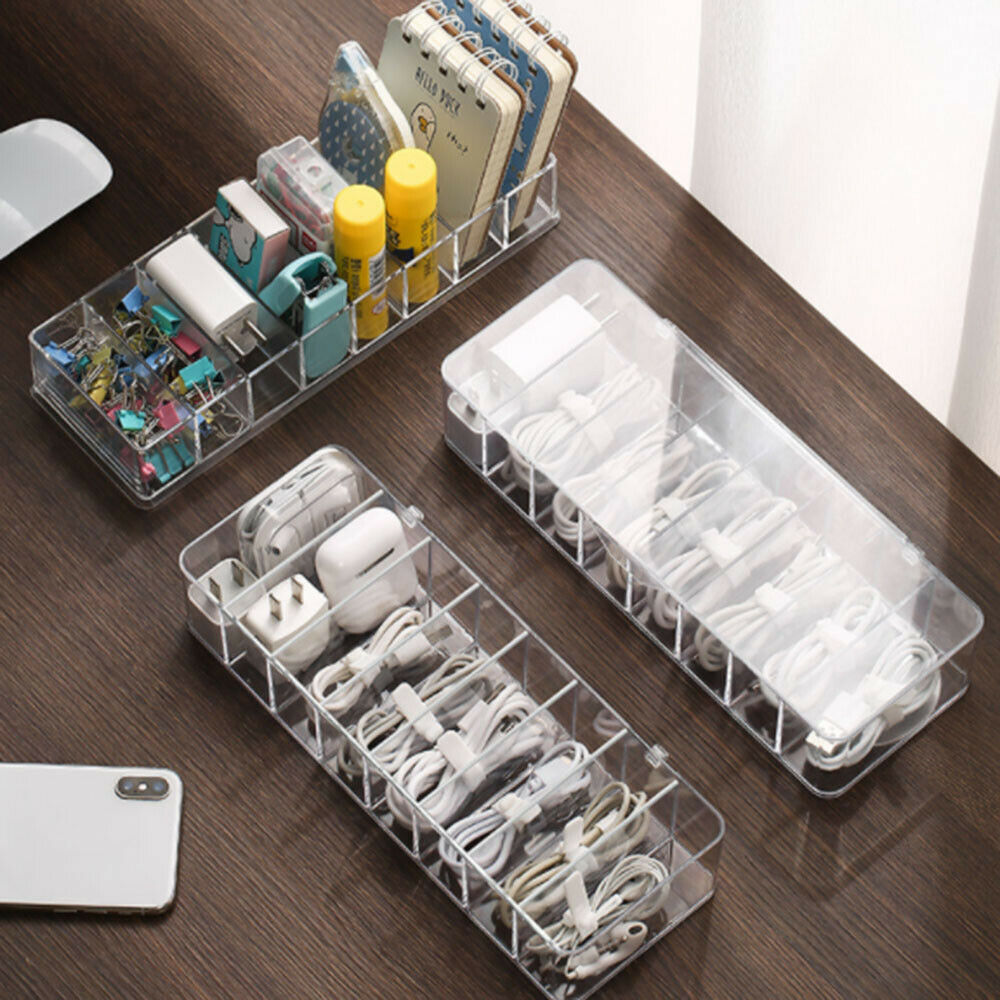 Cable Storage Box Power Strip Wire Case Anti Dust Charger Socket Organizer