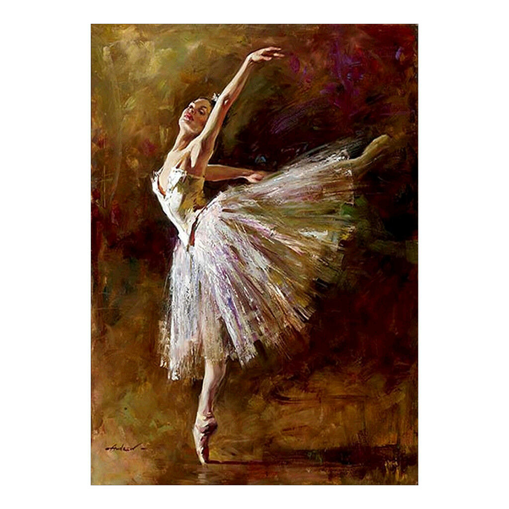 40cmx30cm Ballet Dancer 5D Diamond DIY Painting Craft Kit Home Hanging Decor