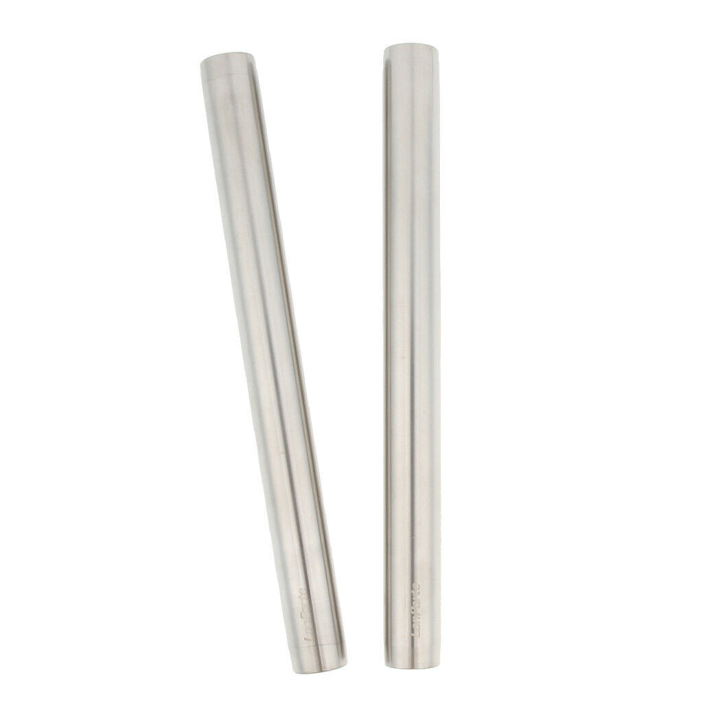 2 Pieces 19mm Stainless Steel Extension Rod for DSLR Support Shoulder Rig 200mm