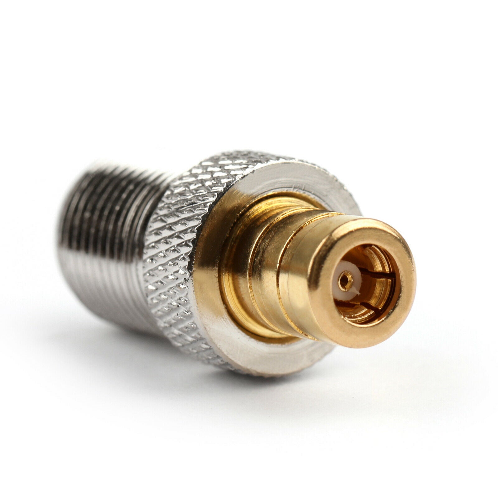 10Pcs SMB Jack Female to F Jack Female Straight Coaxial Adapter Connector CA