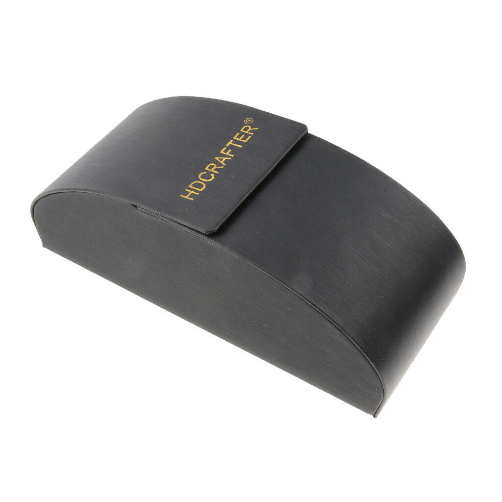 Black Glasses Protector Hard Case Sunglasses Storage Box + Microfiber Cloth