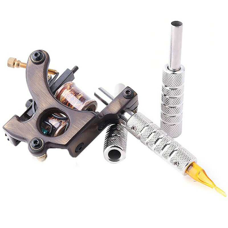 Self locking Aluminum Alloy Tattoo Machine Supply Handle Grips Tube Back .l8