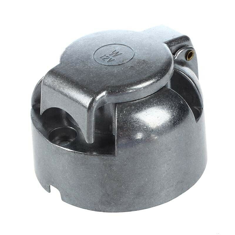 7-Pin Trailer Socket Heavy-Duty Round Pin 7- Pole Wi Socket 12V Towbar Towing Y3