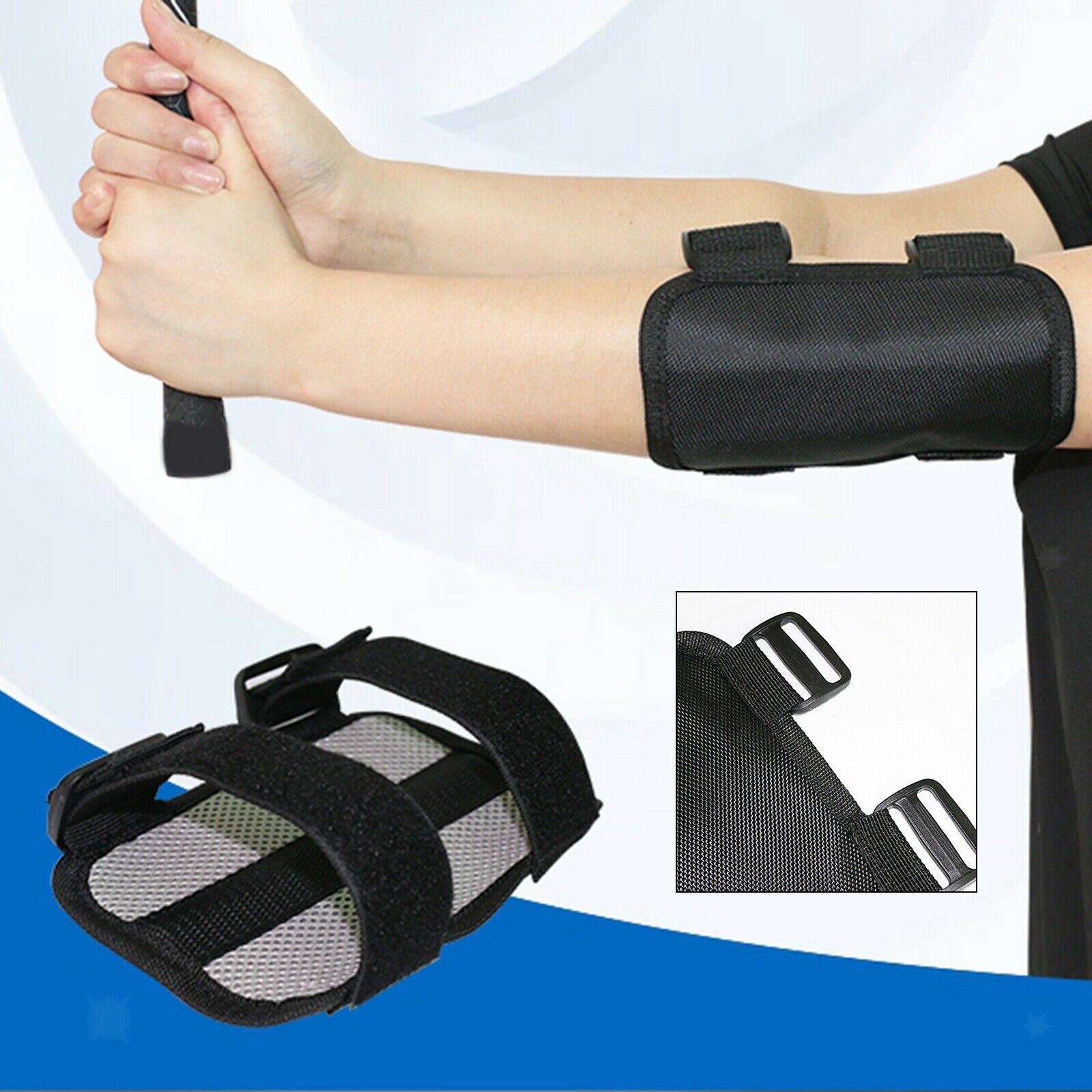Golf Straight Swing Practice Training Aid Elbow Support Brace Arm Band Corrector