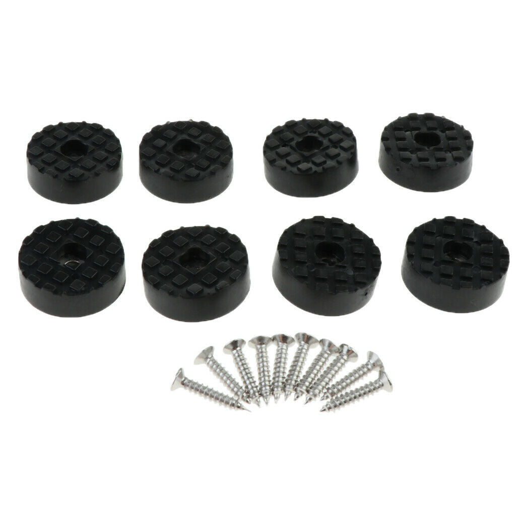 Blesiya 8x Round Rubber Feet Table Chair Leg Foot Pads for Wooden Furniture