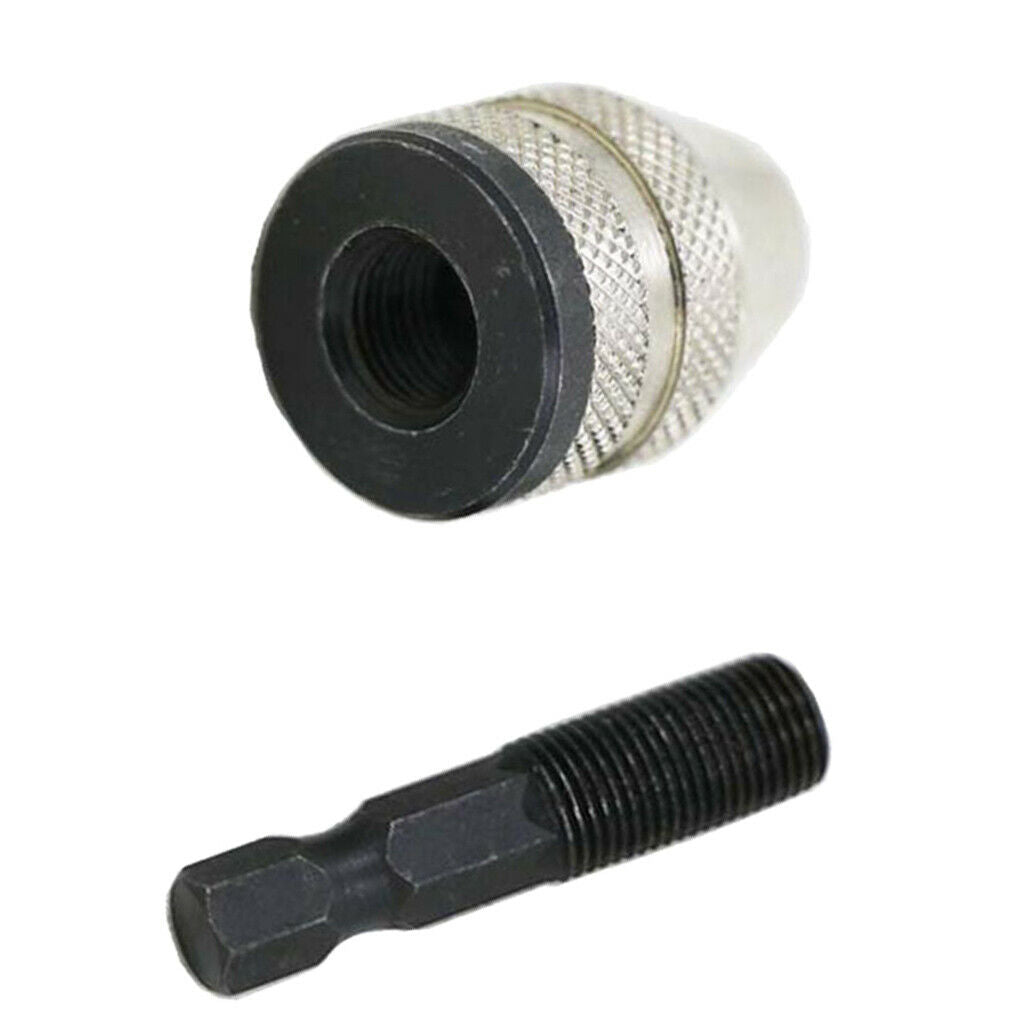 Power Drill Parts 1/4 Inch Hex Shank Keyless Drill Chuck Quick Change Bit Driver