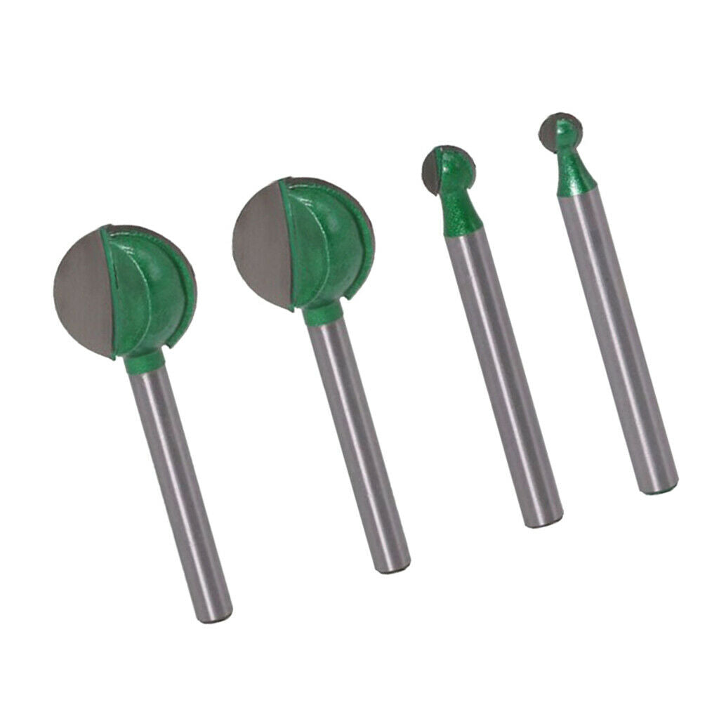 6mm Shank Woodworking Ball Cutter Router Bits for  Carving Engraving