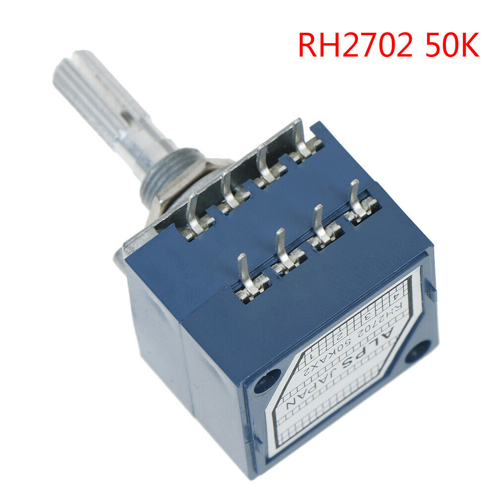 1Pcs potentiometer 50K log alps audio amp volume control pot stereo w loudnes LS