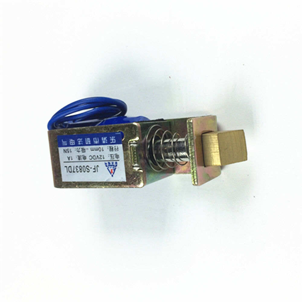 JF-S0837DL 12VDC 1A 10m 15N Open Frame Solenoid Electromagnet Door Lock