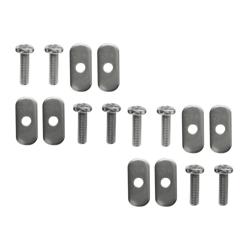 8 Sets Durable Stainless Steel Screws & Nuts Hardware Replacement Kit