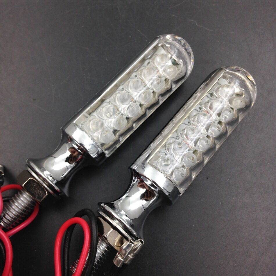 Amber Turn Signals Blinkers For Yamaha Kawasaki Shadow V Star VTX VN XVS VT S40