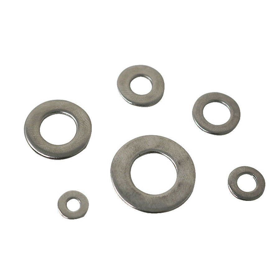 660Pcs 6 Sizes Solid Washers Gasket Set Flat Ring Seal Assortment Kit Ultra-thin