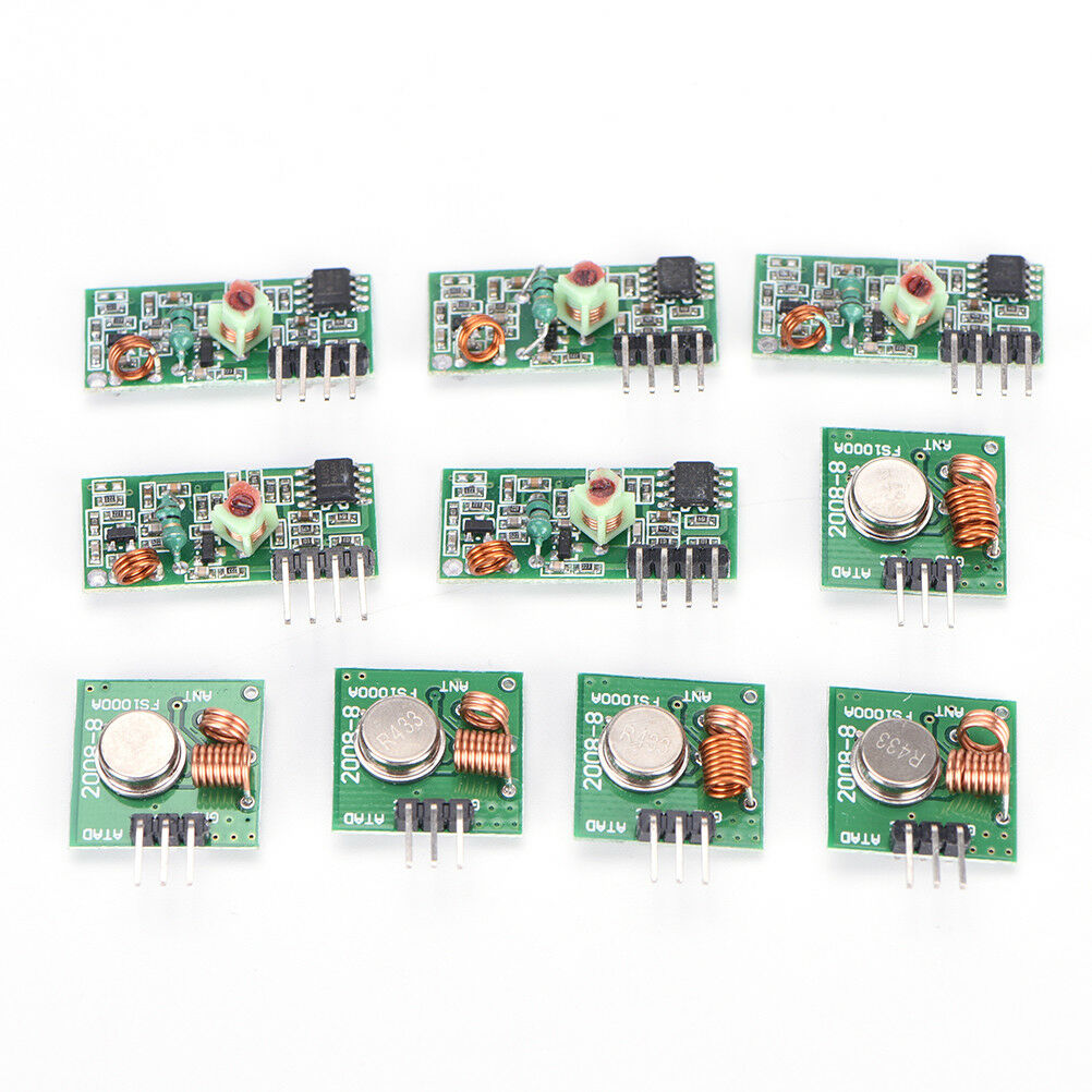 5x 433Mhz RF transmitter and receiver kit Module Arduino ARM WL MCU Raspberry WF