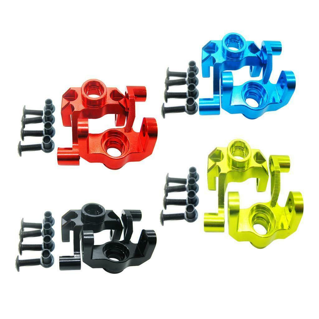 RC Steering Hub Carrier(L/R) Fit WLtoys 1/12 12428 12423  12429  FY03 Blue