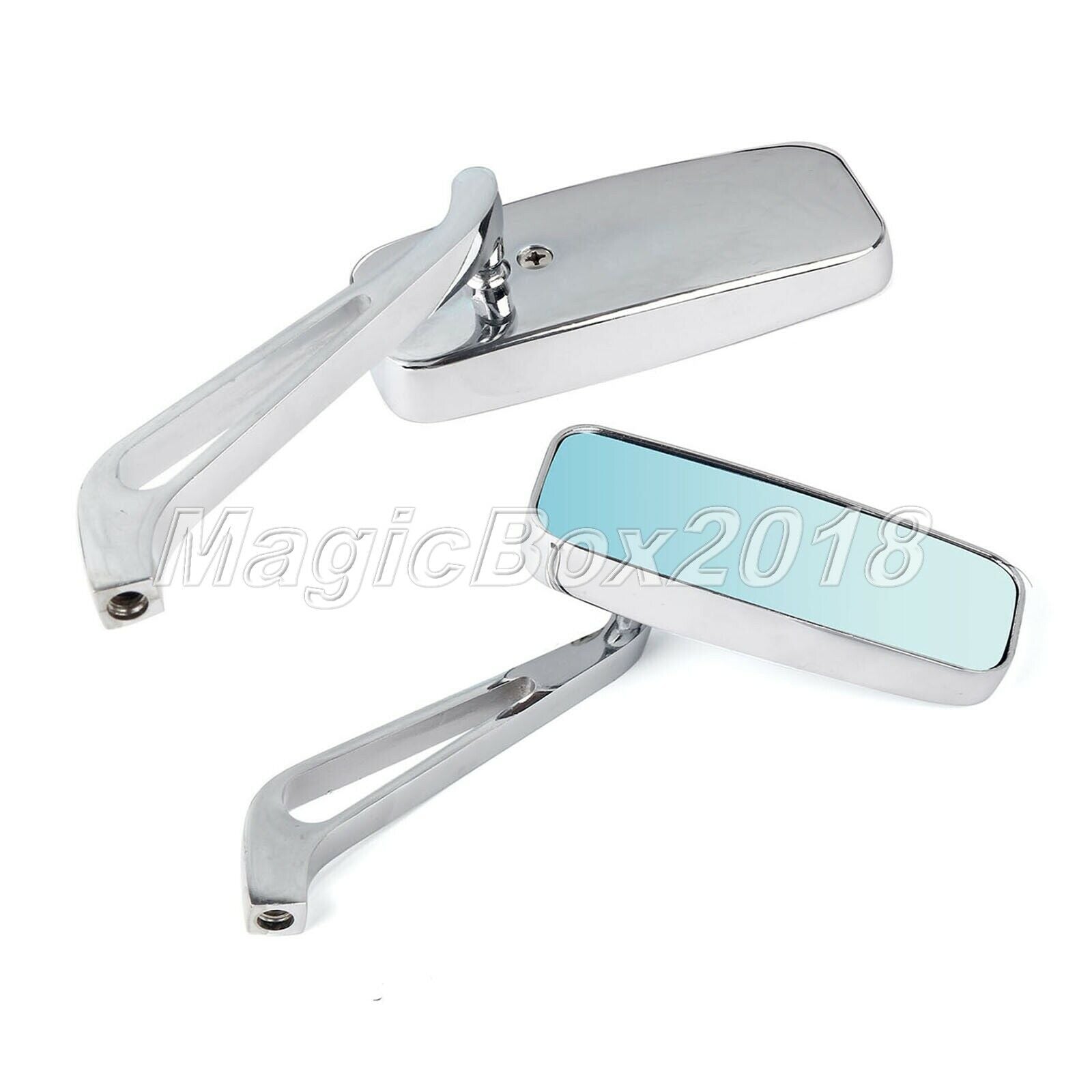 2x 8/10mm Motorcycle Rear View Rearview Side Mirrors for Ducati Monster 620 2004