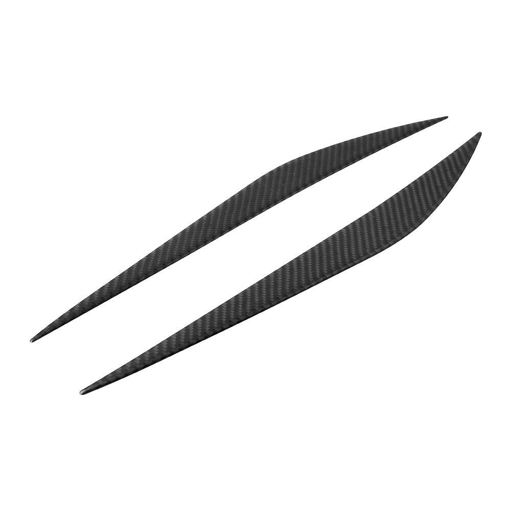 Carbon Fiber Headlight Eyebrow Eyelid Cover Trim For BMW 3 Series F30 2013-2017