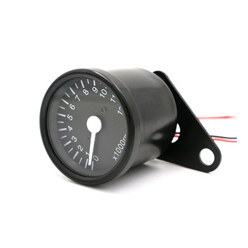 12000RPM Motor Bike 12V DC Universal LED Motorcycle Tachometer Speedometer Gauge