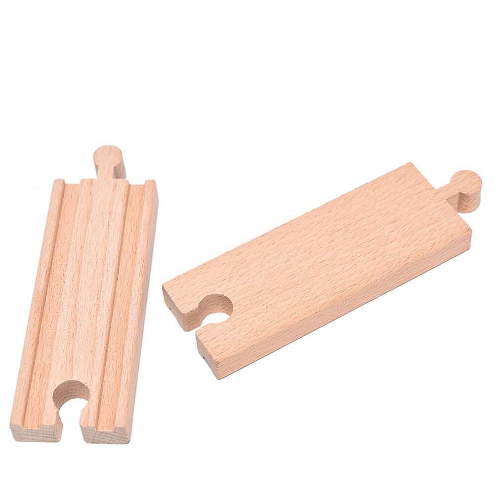 1x Wooden Train Straight Track Accessories Compatible All Major Brand 10..l8