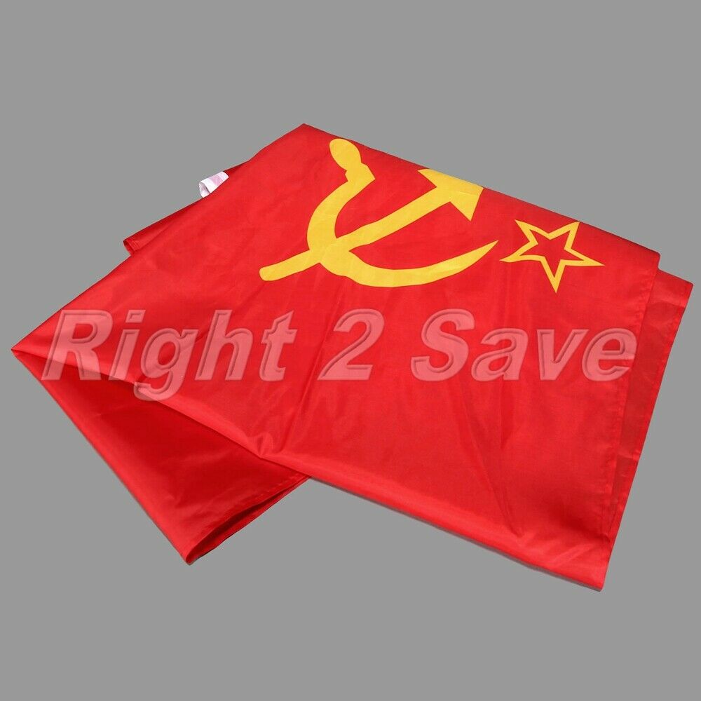 3x5FT Durable Union of Soviet Socialist Republics USSR Flag Red Banner Decor