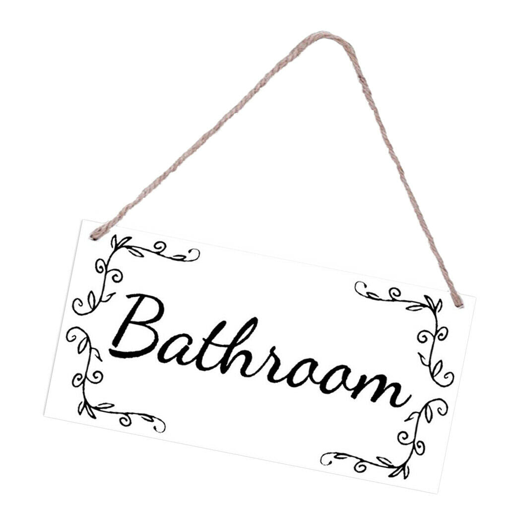 Wooden Sign,Printed Welcome Characters, 20x10cm Wall Hanging Plaque Style 01