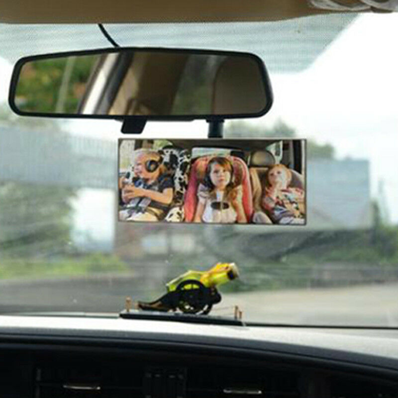 Universal Car Mirror Interior Rear View Windshield Mirror Suction 360Â° Rotates