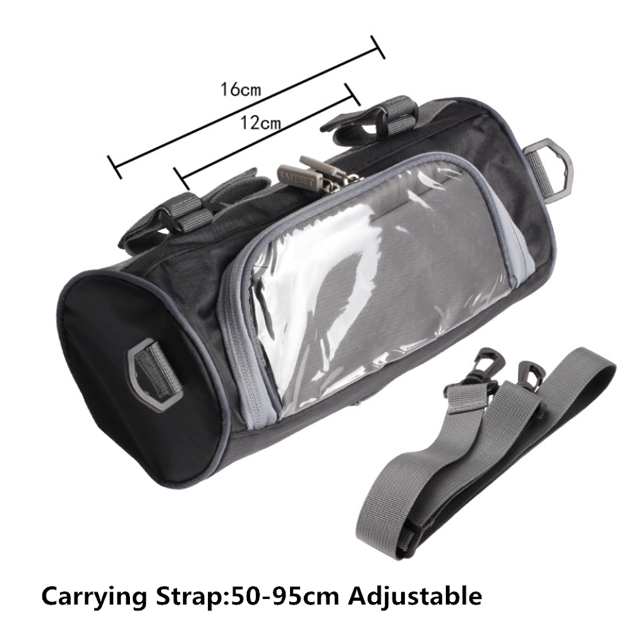 Motorcycle Ultra-large Capacity Handlebar Storage Bag Touch Screen Viewing