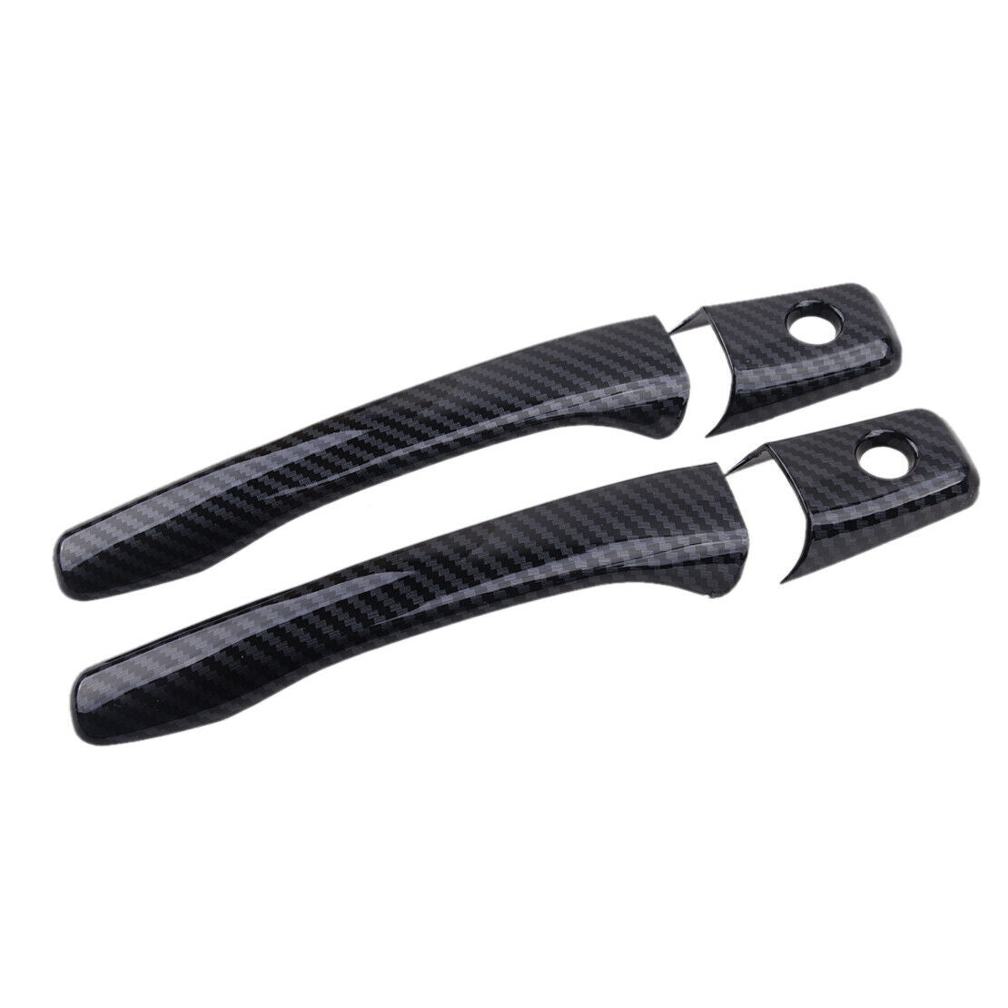 Carbon Fiber Texture Door Handle Cover Trim Frame Fit for Mitsubishi Lancer EVO