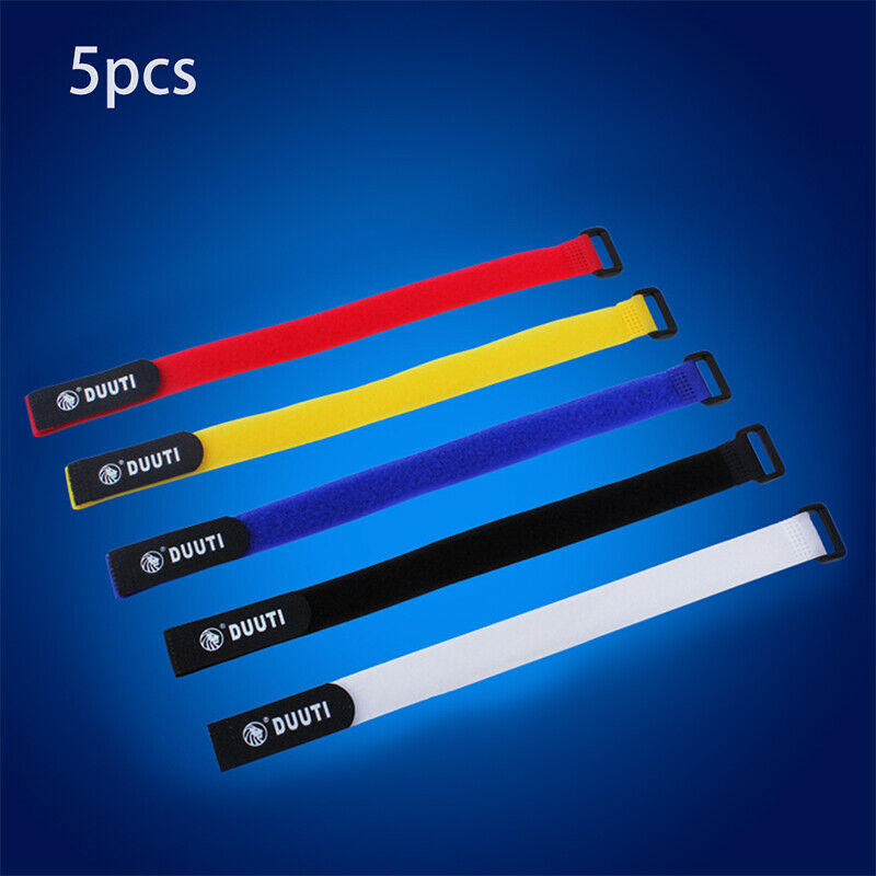 5pcs Cycling Riding Adjustable Nylon Bicycle Handlebar Seatpost Tie Str CgBUAU