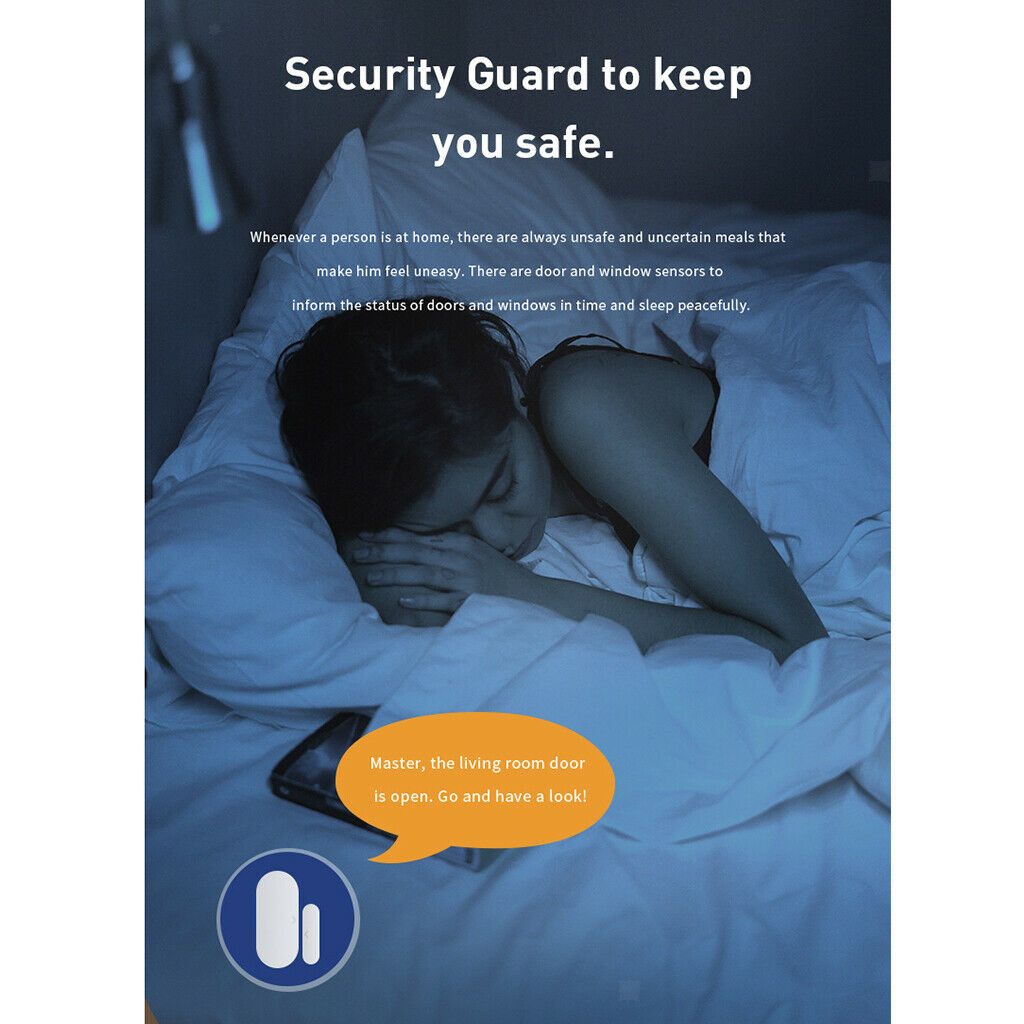 Wireless Window Burglar Alarm Security Alarm System Door Sensor Detector