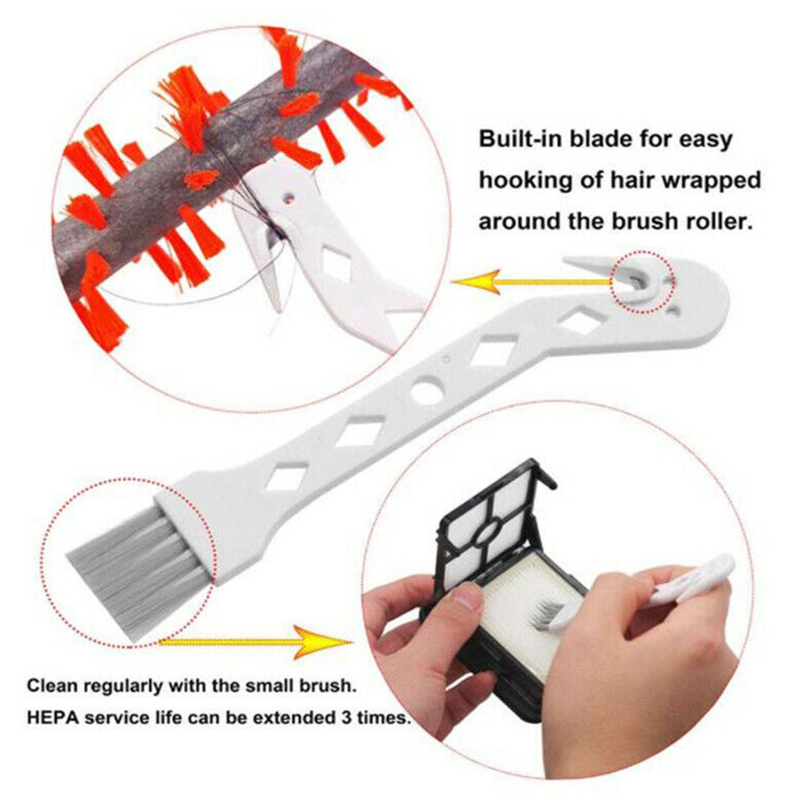 For Bissell CrossWave Roller Brushes+Filters Set Vacuum Cleaner Attachments
