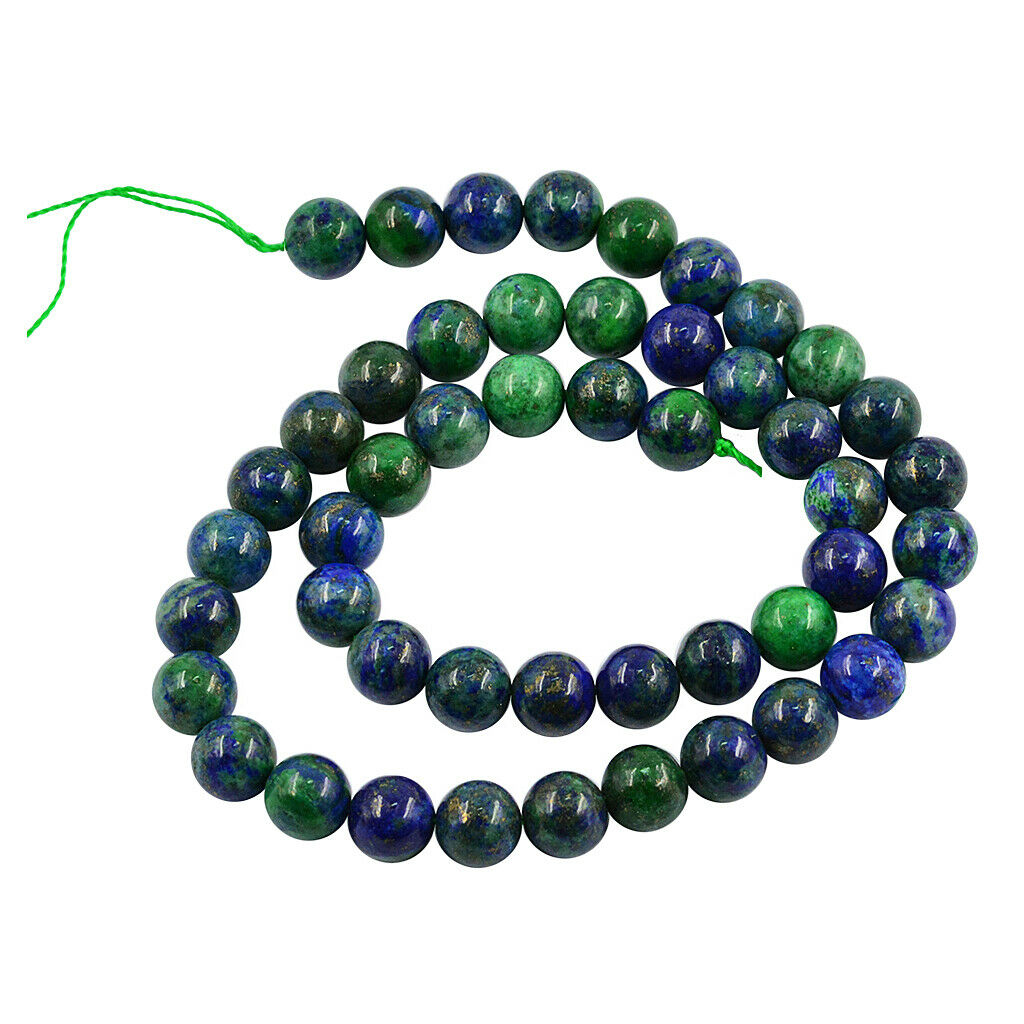 15.5" Natural Malachite Peacock Round Loose Beads 8mm 0.8mm Jewelry Findings