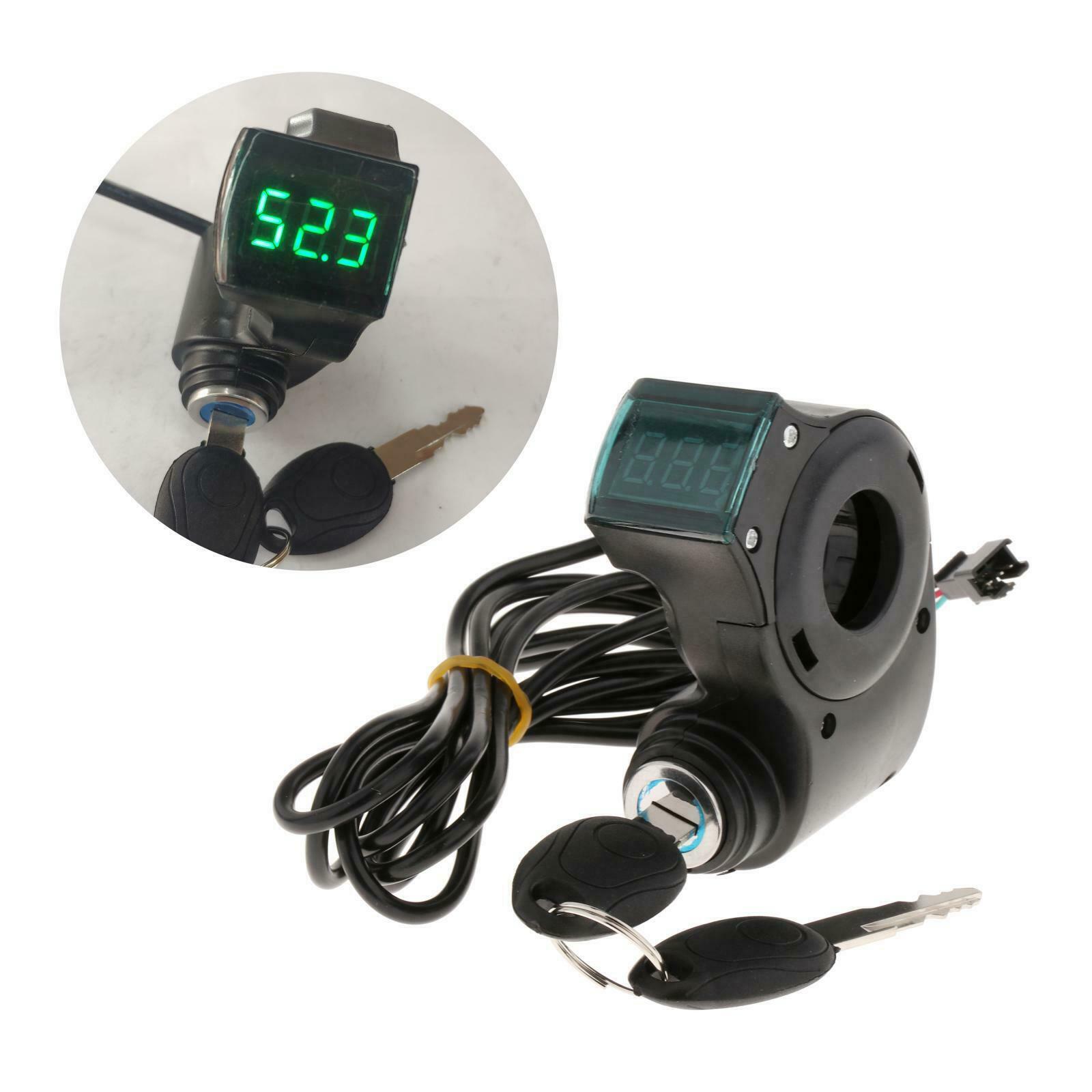 12V-99V E-Bike Digital Voltage Display Switch Power Electric Bicycle Scooter
