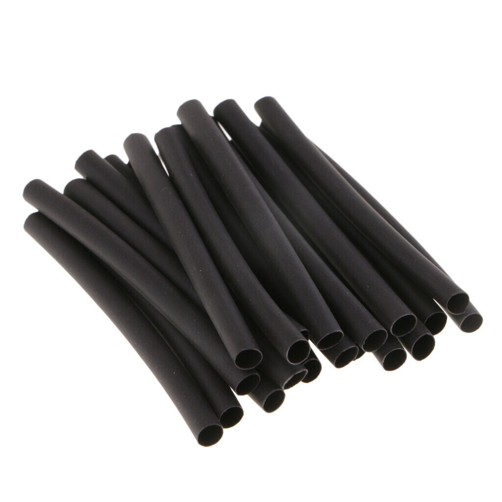 20x Heat Shrink Tube Rigging Rig Sleeve Carp Fishing Rig Accessories Black