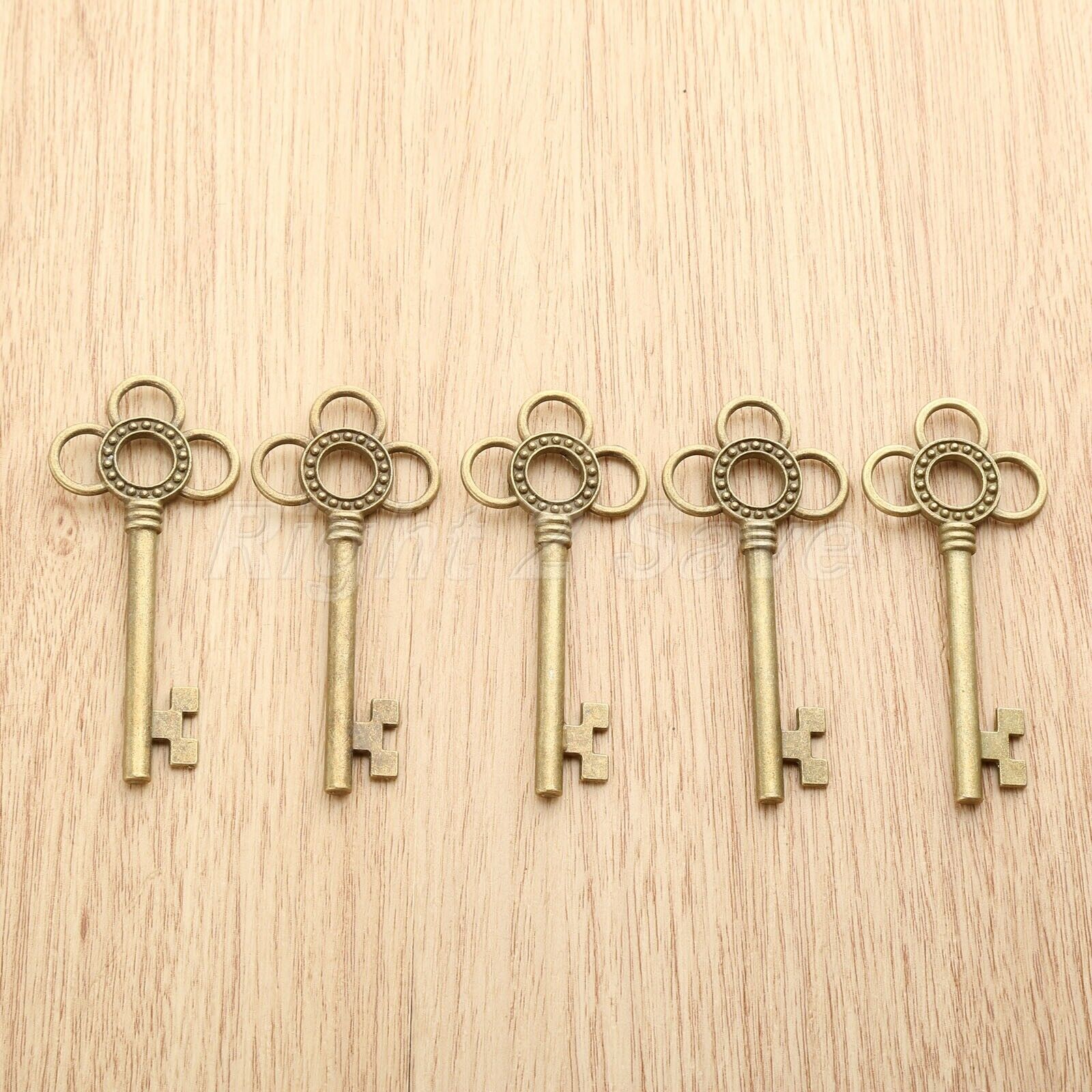 62*28mm Novelty Skeleton Key Charms Pendant Gift Jewelry Findings Wedding Favors