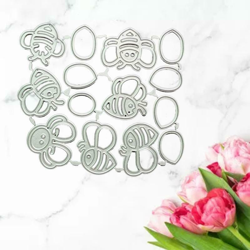 Cute Cartoon Bee Carbon Steel Cutting Dies DIY Scrapbooking Photo Album Cards
