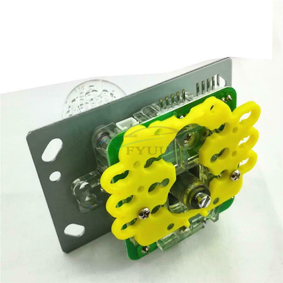 Illuminated LED Arcade Joystick Clear Ball For Wood & Metal Type Control Panels