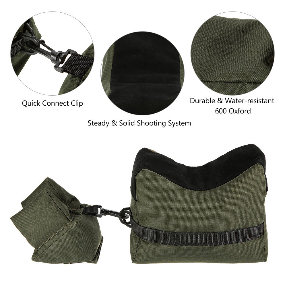 Sniper Shooting Bag Outdoor Portable Gun Front Rear Bench Target Stand Support
