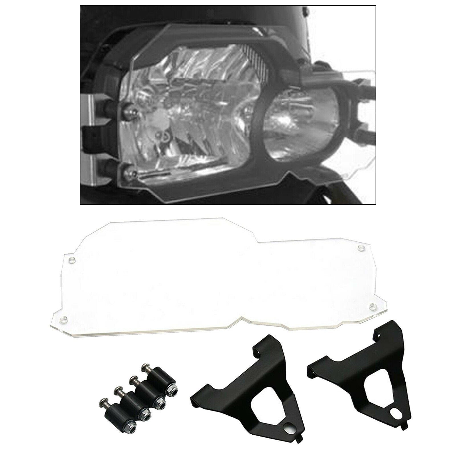 Clear Motorcycle Accessories Headlight Lamp Guard for BMW F650GS 08-17