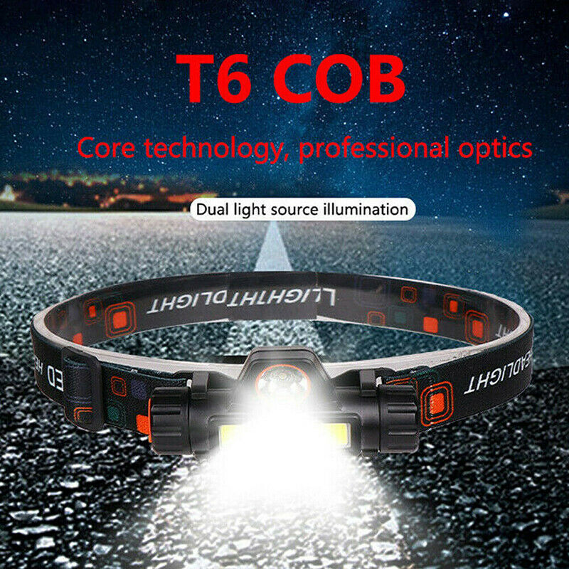 Waterproof USB Rechargeable LED Headlamp Lamp Torch Flashlight light Headlight