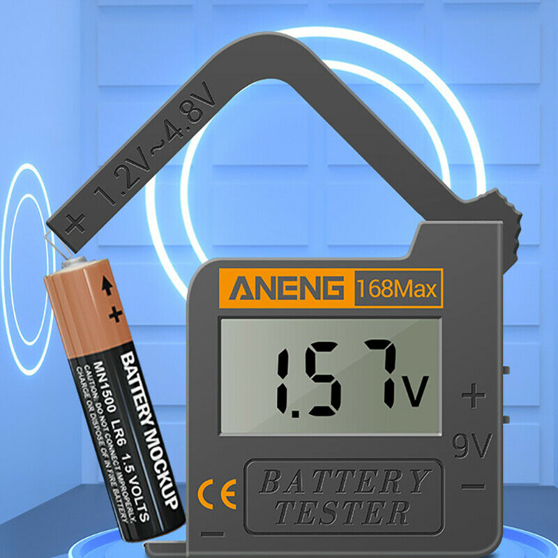 Digital Battery Tester LCD Display Lithium battery Capacity Diagnostic Tool Kt