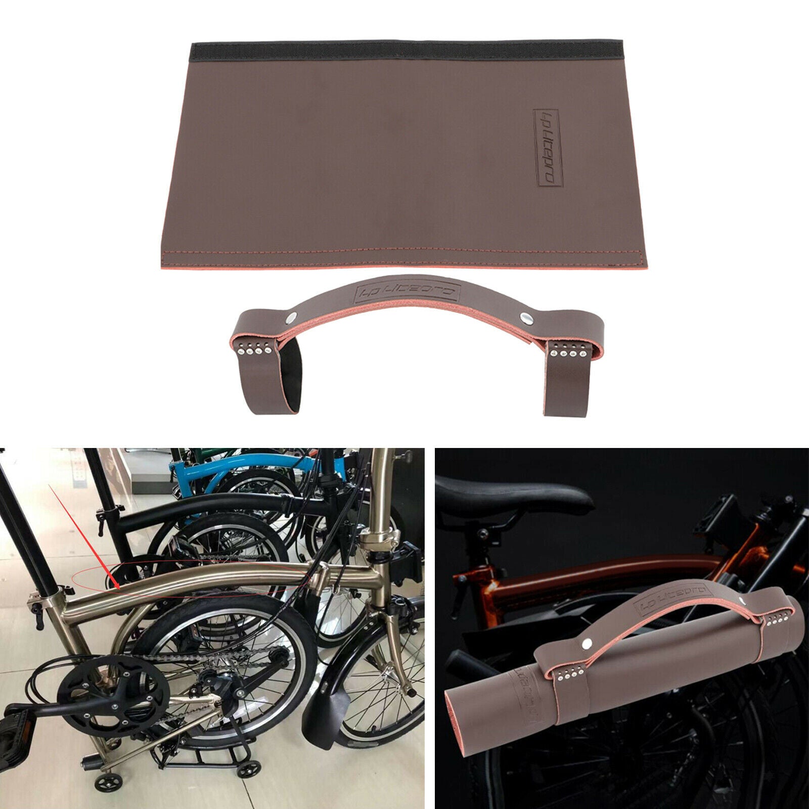 Durable Folding Bike Carry Handle Bicycle Frame Strap Lifter Accessories