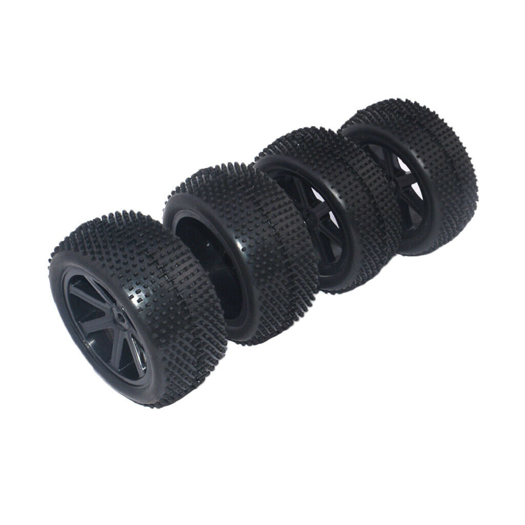 RC Car 1/10 Scale  Buggy Car Wheel Rims & Rubber for HSP Kyosho HPI