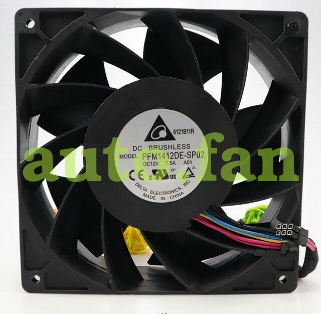 For Delta PFM1412DE 4pin 140*38mm 12V 5.04A cooling fan