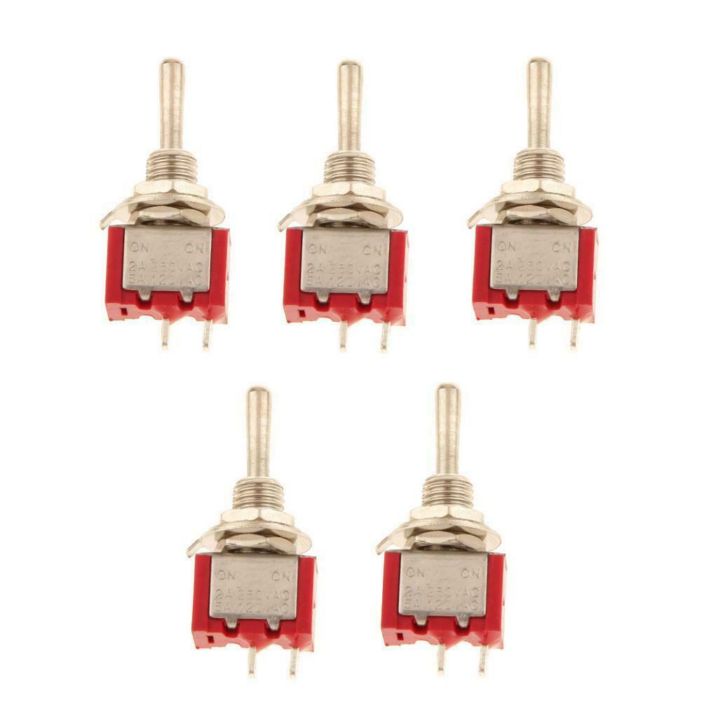 Pre-wired Mini Toggle Switch On and Off Control for Car and Truk( Pack of 5)