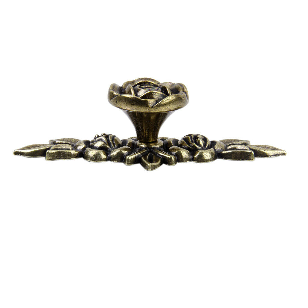 Retro Rose Furniture Handle Drawers Knob for Kitchen Cabinet Door Cupboard